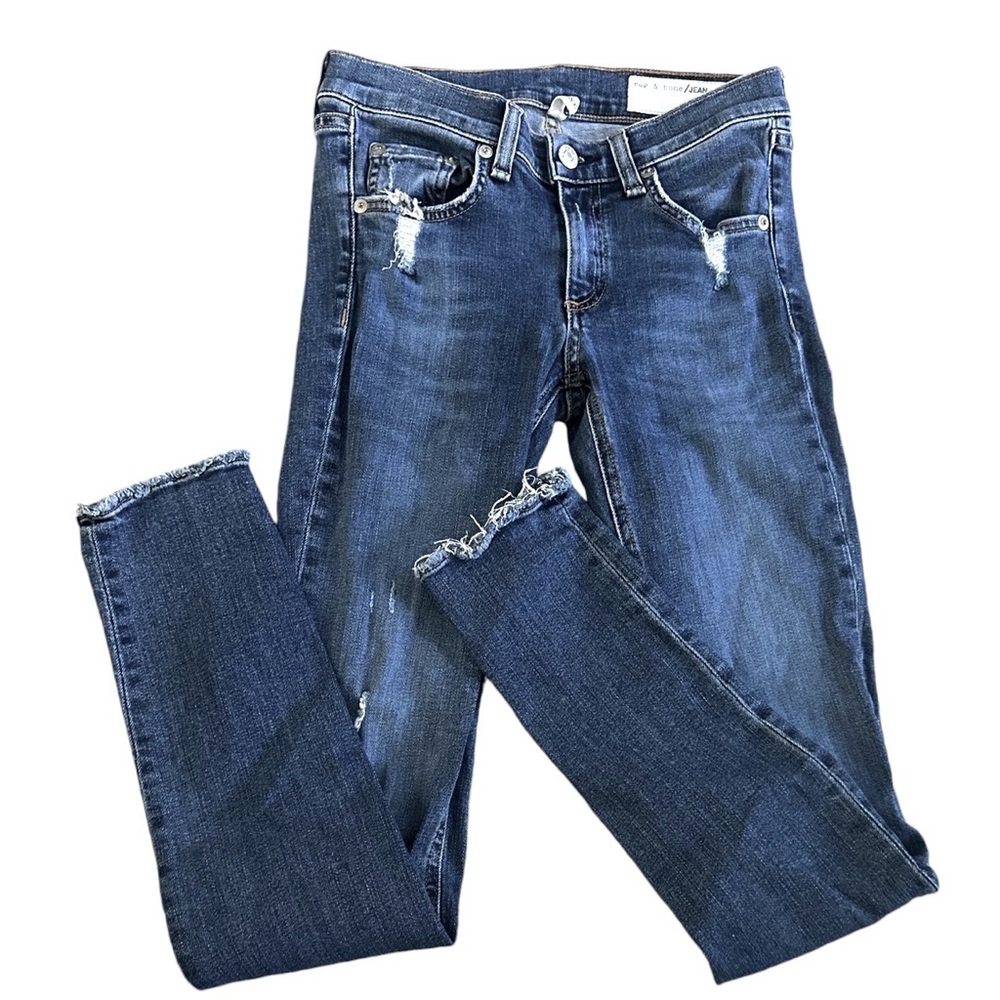 Womens Rag & Bone Skinny Denim Jeans Waist Size‎ 24